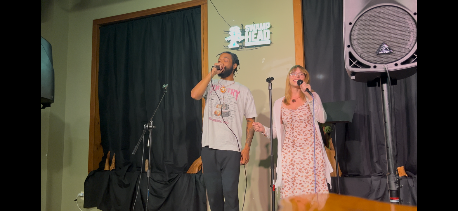 Swami Hill on stage collab